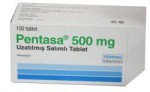 Пентаса, таблетки с пролонгированным высвобождением 500 мг 100 шт