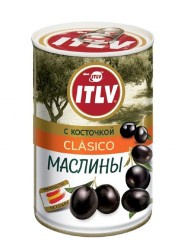 Маслины, ITLV (ИТЛВ) 314 мл с косточкой жестяная банка